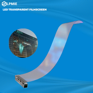 شاشة عرض LED زجاجية شفافة عالية السطوع 3500 شمعة للمتاجر، شاشة فيديو LED - Product Image 1