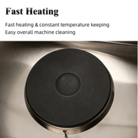 Équipement de restauration commerciale, machine à vapeur pour hot-dogs, rouleau à hot-dogs avec chauffe-pains