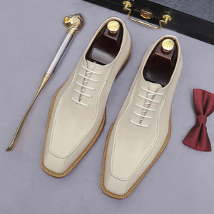 Chaussures en cuir décontractées et élégantes de style britannique, version coréenne, en cuir véritable, style Oxford, pour jeunes hommes. - Product Image 3