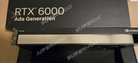 Carte graphique RTX 6000 Ada Generation 48 Go 384 bits GDDR6 18176CORES AD102 PCIe 4.0 X16 GPU serveur à double emplacement