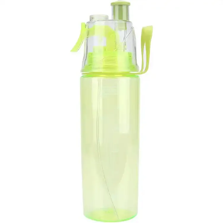 Atacado Personalizado Reutilizável Grande Capacidade Outdoor Sport Drinking Cup Portable Food Grade Plastic Garrafas De Água Com Spray Mist