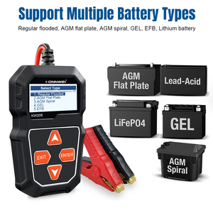 Testeur de batterie numérique KONNWEI KW208 12V avec tests de démarreur/batterie/alternateur pour voitures, motos et camions - Product Image 5