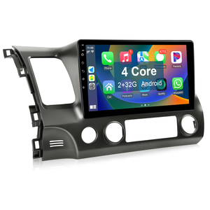 Para Honda Civic 2006-2011 Unidad Principal con Pantalla Táctil IPS de 10.1 Pulgadas 2 Din Estéreo de Coche Android Reproductor de Video con Carplay Inalámbrico - Product Image 1