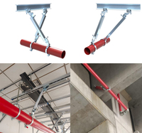Attache universelle CE UL FM UTT10 pour la fixation des tubes avec trou de boulon de structure de 1/2 pouce