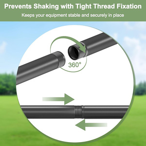 JH-Mech <span class=keywords><strong>Poteau</strong></span> de montage Starlink de 9 pieds et support au sol avec 90° °   Adaptateur réglable robuste pour montage sur <span class=keywords><strong>poteau</strong></span> Starlink Gen 3 - Product Image 2