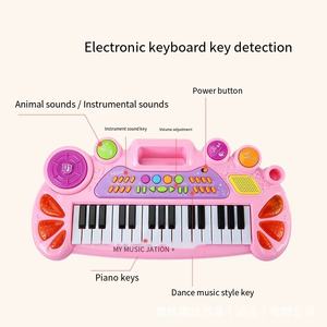 Clavier électronique populaire avec microphone, instrument musical éducatif multifonctionnel pour l'apprentissage précoce et l'éveil - Product Image 5