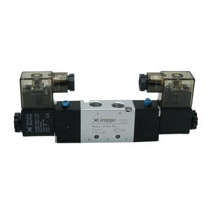 Купить дешевую цену SBD XINGYU 4V220-06/08 G1/8 1/4 дюймов Размер порта из алюминиевого сплава Поршень 5/2 двойные катушки электромагнитные клапаны 24 вольт - Product Image 1