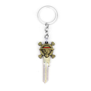 Collar de Metal 3D de <span class=keywords><strong>Anime</strong></span>, Diseño de Luffy y Zoro, Llavero de <span class=keywords><strong>Anime</strong></span> de Dibujos Animados - Product Image 6