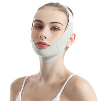 Masque en soie froide pour lifting du visage en V, bandeau confortable pour double menton, amincissant pour le sommeil, couleur personnalisée, portable, usage domestique