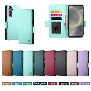 Funda de Cuero Magnética con Cartera para <span class=keywords><strong>Samsung</strong></span> Galaxy A12 5G M12 A51 4G M40S A71 A32 A52 A52S A72 A22 A13 A23 M13 M23, Funda con Tapa y Soporte - Product Image 3