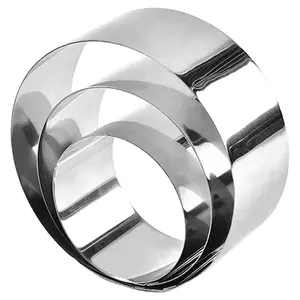 Cetakan Kue Anti Lengket Ramah Lingkungan dari Baja Tahan Karat Set Cincin Alat Panggang Bentuk Lingkaran Merek Befair - Product Image 6