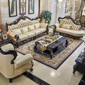 क्लासिक शाही शैली ठोस फ्रेम अनुभागीय सोफे ib044 घर स्पंज कुशन के साथ परिवर्तनीय कृत्रिम चमड़े का उपयोग - Product Image 1