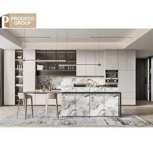Prodeco Cucina Completa Modern Modular Complete Melamine Kitchen Unit Set Gabinete moderno Cocina Armario de pared