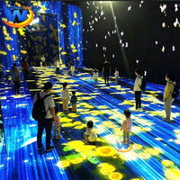 Sala Inmersiva 5D, Sistema de Proyección de Pared y Piso de 360 Grados, 3D Holográfico a Simple Vista, Diseño para Banquetes, Restaurantes, CAVE, Exposiciones