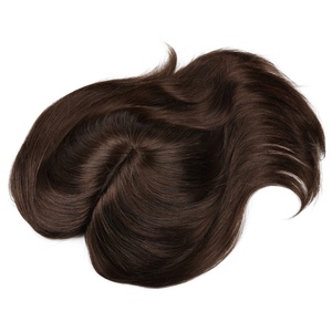 ทูเป้และวิกผมแท้สำหรับผู้หญิงชาวมองโกเลีย สำหรับผมบาง แบบลอนธรรมชาติ ฐานโมโนและพียู สีธรรมชาติ - Product Image 2