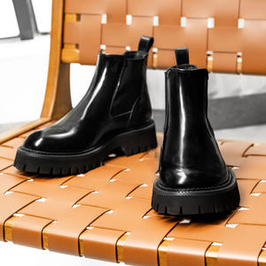 Chaussures Derby pour hommes en cuir véritable, personnalisées, tendance, haut de gamme, polies, polyvalentes, élégantes et respirantes - Product Image 2