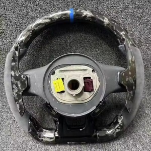 Volant sport en fibre de carbone forgée et suède, diamètre 385 mm, compatible avec Mercedes W205 W222 C63 <span class=keywords><strong>AMG</strong></span> - Product Image 2
