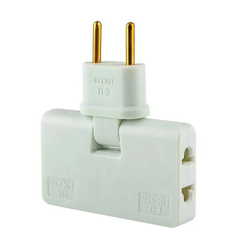 Ru/european Plugs Converter One In Three 180 Degree Extension Plug Multi Plug Mini Slim Wireless Outlet Adapter Light Convenient