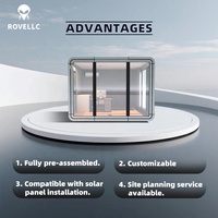 Maison capsule isolée prête pour les climats froids avec une forte rétention thermique pour une utilisation moderne en bureau à domicile, ferme et atelier