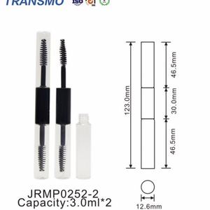 Flacon de mascara en plastique personnalisé en gros, grande capacité 3ml*2, tubes vides pour mascara, double tête à vis pour cosmétiques - Product Image 6