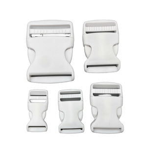 Personnalisation disponible en différentes tailles, sangle de ceinture en plastique blanc blanchi, sangle de réglage avec boucle - Product Image 1
