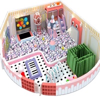 Estructura de Juego Infantil de Aluminio para Interiores con Diseño Temático de Moda de Lujo, Diseño Personalizado, Equipo de Parque de Diversiones Pequeño Comercial