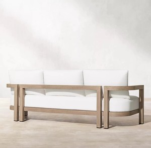Bộ ghế sofa bằng gỗ Tếch cao cấp-không thấm nước & chống tia cực tím, hoàn hảo cho hành lang khách sạn, sân trong, sân thượng và biệt thự sang trọng - Product Image 5
