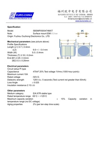 Hochspannung ST220BR206K500N Keramik kondensatoren Mlcc-Halterung ständer Kondensatoren Gestapelte Kombination - Product Image 5