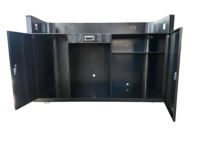 Cabina de DJ Portátil con Ruedas, Impermeable, de Alta Luminosidad, con Luces LED para Exteriores, Mostrador Portátil para Bar de Cócteles, Discoteca, Escenario para Actuaciones de DJ