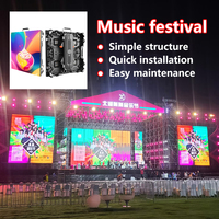 P3.91 DJ Pantalla de píxeles LED Exterior Impermeable Fondo DE BODA Alquiler Pantalla LED Panel de pared de video