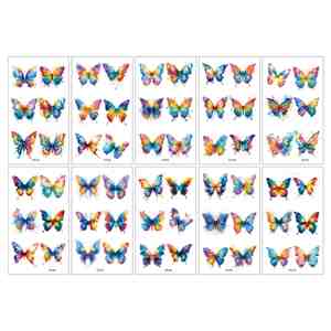 Wholesale Custom 3D Semi Permanent Temporary Tattoo Stickers Body Tattoo Paper for Men - Product Image 1
