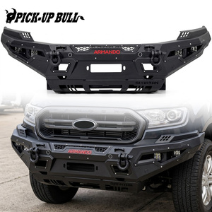 Nuevo Parachoques Delantero de Acero <span class=keywords><strong>Armando</strong></span> Personalizable para Ranger T7 T8 con Acabado Negro Mate e Instalación con Pernos - Product Image 1