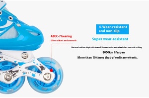 <span class=keywords><strong>Ce</strong></span> Có Thể Điều Chỉnh Đầy Đủ Thiết Lập Nhấp Nháy Con Lăn Skate Giày Cho Người Mới Bắt Đầu Chàng Trai Và Cô Gái Trung Và Lớn Trẻ Em Của Trượt Băng - Product Image 5