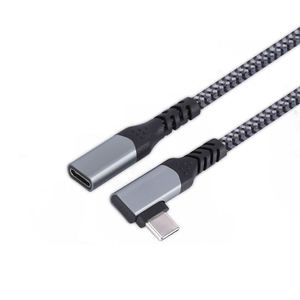 Cable de Extensión USB C de Ángulo Recto, Hembra a Macho, Aleación de Aluminio, 20V 5A, Tipo C 3.1 Gen2 10Gbps - Product Image 6
