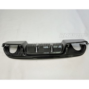 Lèvre de pare-chocs arrière en fibre de carbone véritable, séparateur de pare-chocs arrière pour Infiniti Q50 2014-2018, kit carrosserie, accessoires auto - Product Image 4