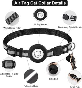 Robustes Polyester Hot Selling Reflektieren des Nylon-Haustier halsband Personal isierte Airtag-Schutzhülle für kleine Trainings hunde und Katzen - Product Image 2