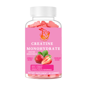 Creatina Monohidrato al Por Mayor de Fábrica con Sabor a Fresa, Gomitas de Pectina con Creatina Monohidrato 1000mg, Suplementos Herbales - Product Image 1