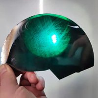 GIGAJEWE Pierre brute de moissanite de couleur verte, en forme de lingot ou de plaquette SiC, pour la fabrication de bijoux