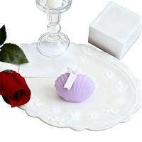 Kleine Muschelförmige Handgemachte Halbhandgefertigte Handgegossene Duft-Aromatherapie-Kerze Heim-Duftlicht Foto-Requisite Neuerscheinung Geschenk