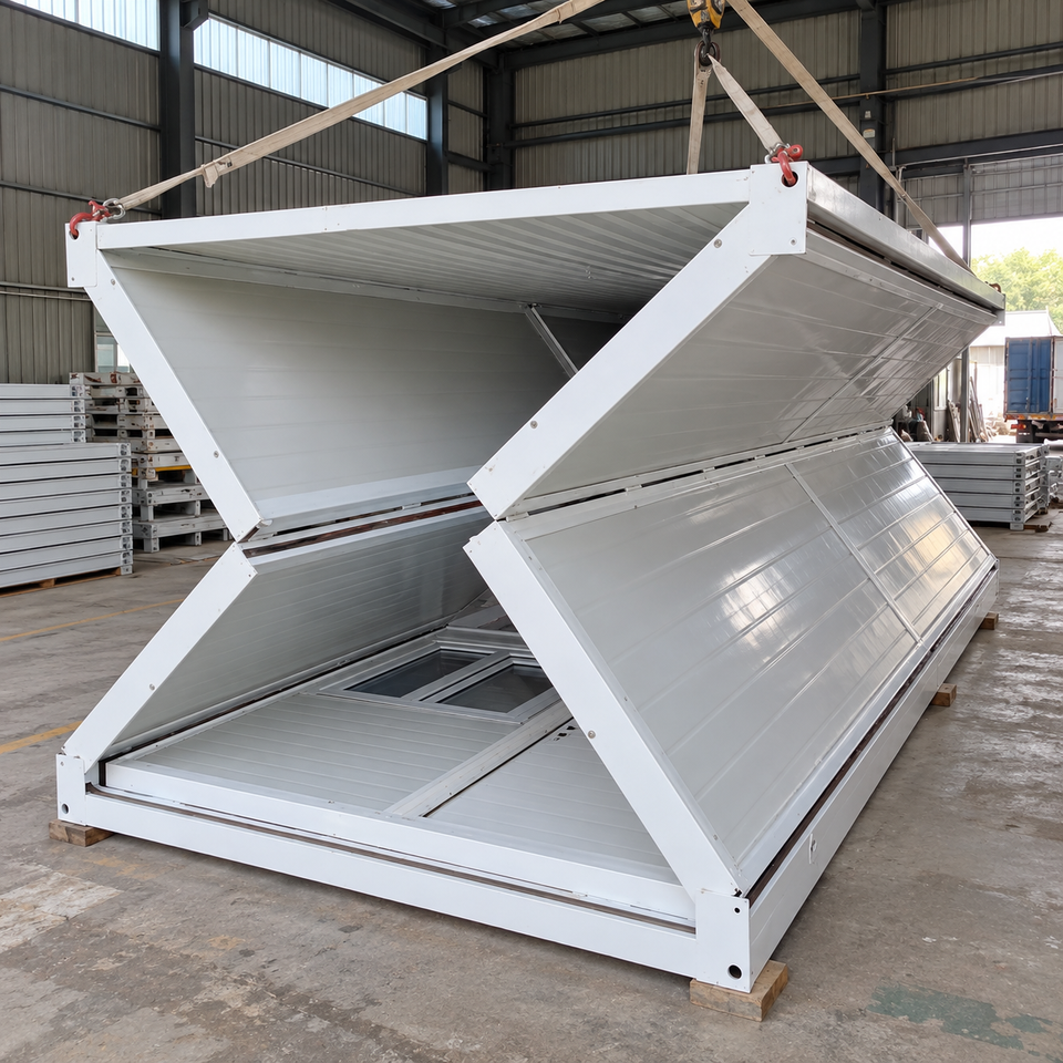 Module Container Office Modular Z-Type Square Folding Container House Office Warehouse Shop ...