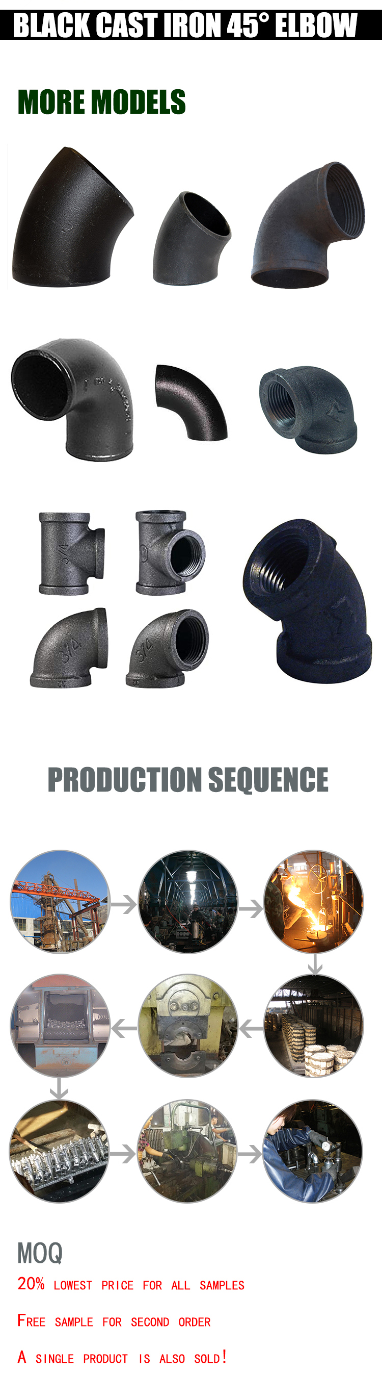 Galvanized steel iron pipe Fitting threaded Malleable Iron Plumbing materials Cast Iron Ppr Pipes And Fittings
