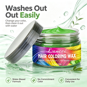 Abwaschbare Temporäre Grüne Haarfärbemasse Nicht Reizende Einweg-Haarfarbe für Halloween Cosplay Kostümparty Haare - Product Image 3