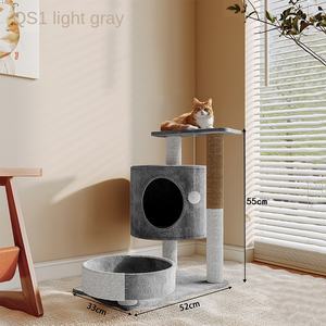 Árvore para Gatos UniLink Grande Luxuosa Clássica em Madeira com Sisal Ecológico, 5 Níveis, 60cm, Ninho para Gatos, Estrutura Especial para Escalada de Gatos - Product Image 3