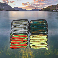 Leurre de pêche à la surface souple SKX 8cm 4.8g, très vendu, en plastique, queue de pagaie, appât artificiel, perche, basse, rivière, océan, bateau