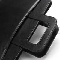 Portafolio Ejecutivo de Cuero PU con Asa, Carpeta Organizadora con Cierre A4, Bloc de Notas, Calculadora, Estuche de Oficina, Colores Personalizados