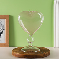 Verres à vin personnalisés en gros, en forme de cœur, avec paille et motif papillon, pour bars et fêtes