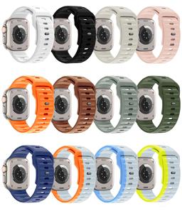 Correa de Silicona Ancha y Suave con Hebilla Metálica Cuadrada para Reloj Inteligente IWatch 7/8/9/10/Ultra, 42/44/45/49mm - Product Image 3