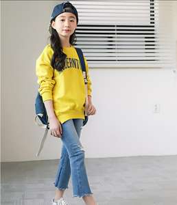 Ropa al por Mayor de Corea, Camiseta Térmica Infantil con Diseño Chevron - Product Image 3