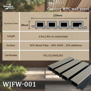 Conception ventilée : Revêtement de <span class=keywords><strong>grille</strong></span> co-extrudé en WPC pour toutes les saisons - Product Image 1