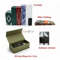 Nouvelle boîte pliante magnétique en papier avec grand logo personnalisé, emballage de luxe, boîte cadeau rigide en carton pliable